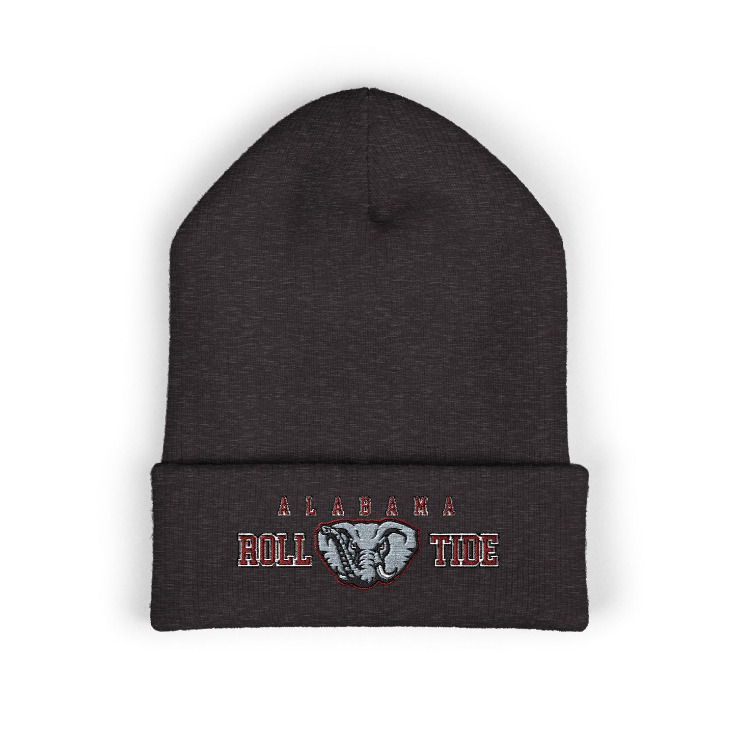 Dark gray beanie with 'Alabama Roll Tide' logo on a white background